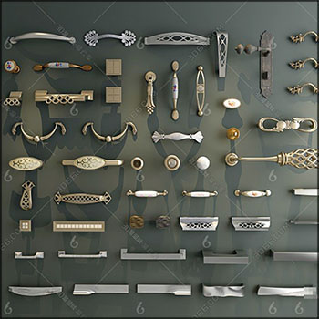 门和柜子拉手3D模型