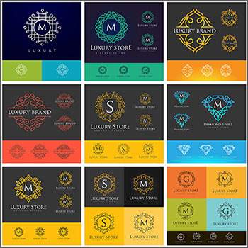 豪华大气的字母LOGO标志蚂蚁素材网矢量素材精选