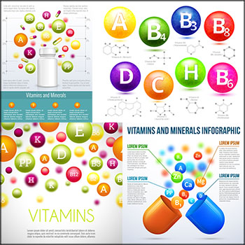 医学药物胶囊维生素和矿物质化学成分背景蚂蚁素材网矢量素材精选
