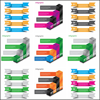 带有标签的信息图表蚂蚁素材网矢量素材精选