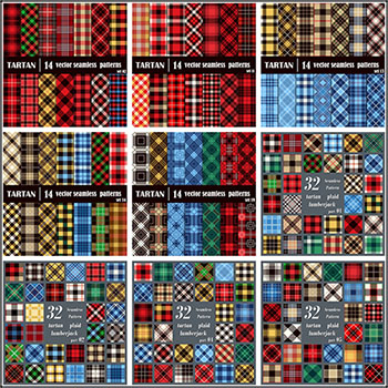 25套精品格子图案背景蚂蚁素材网矢量素材精选