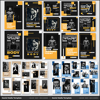 7套网页横幅广告促销打折模板蚂蚁素材网矢量素材精选