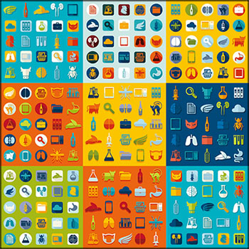 4套ICONS图标标志蚂蚁素材网矢量素材精选