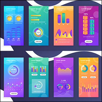 10款信息图表横幅蚂蚁素材网矢量素材精选