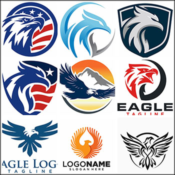 8款老鹰LOGO标志蚂蚁素材网矢量图标精选