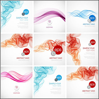 烟雾丝绸波纹抽象背景插图蚂蚁素材网矢量素材精选