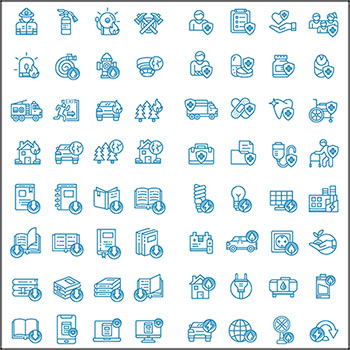 9套文件下载书籍PDF下载消防环保蚂蚁素材网矢量图标精选
