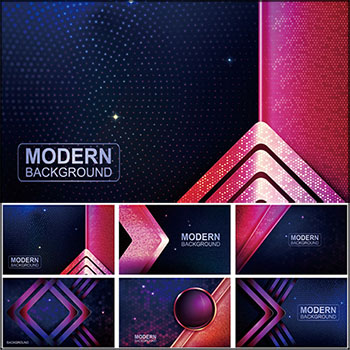 6款高端彩色渐变科技化妆品背景蚂蚁素材网矢量模板精选