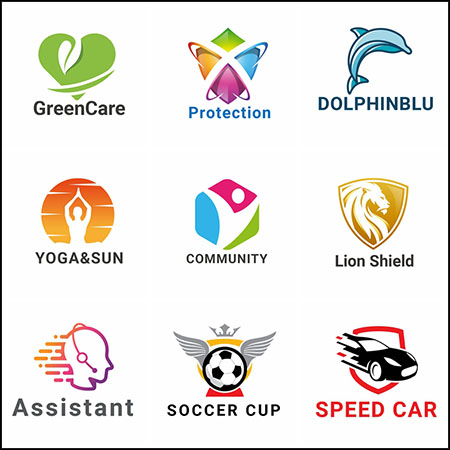 9款企业LOGO标志蚂蚁素材网矢量图标精选