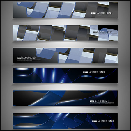 6套抽象广告横幅背景蚂蚁素材网矢量素材精选