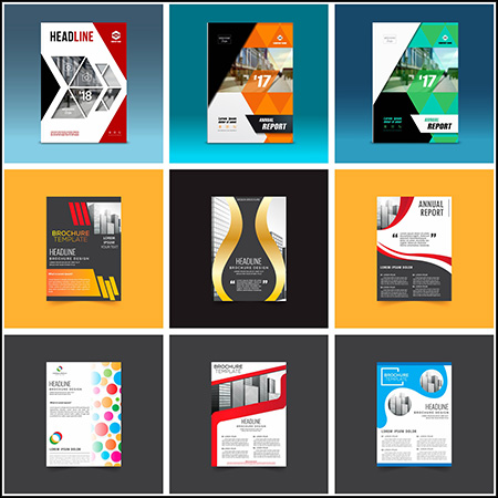 27款企业传单画册封面蚂蚁素材网矢量素材精选