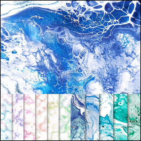 6套流体鎏金大理石纹理背景蚂蚁素材网矢量素材精选