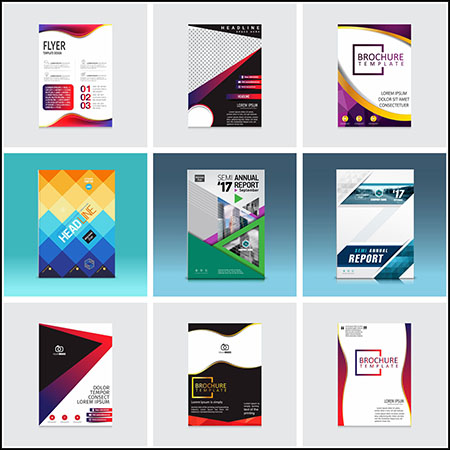 27款企业公司介绍宣传单蚂蚁素材网矢量素材精选