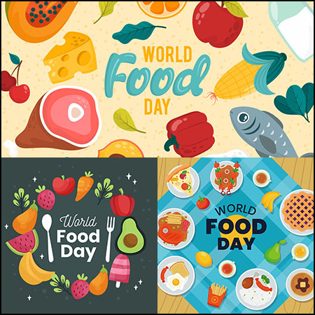 3款卡通水果插图背景蚂蚁素材网矢量素材精选